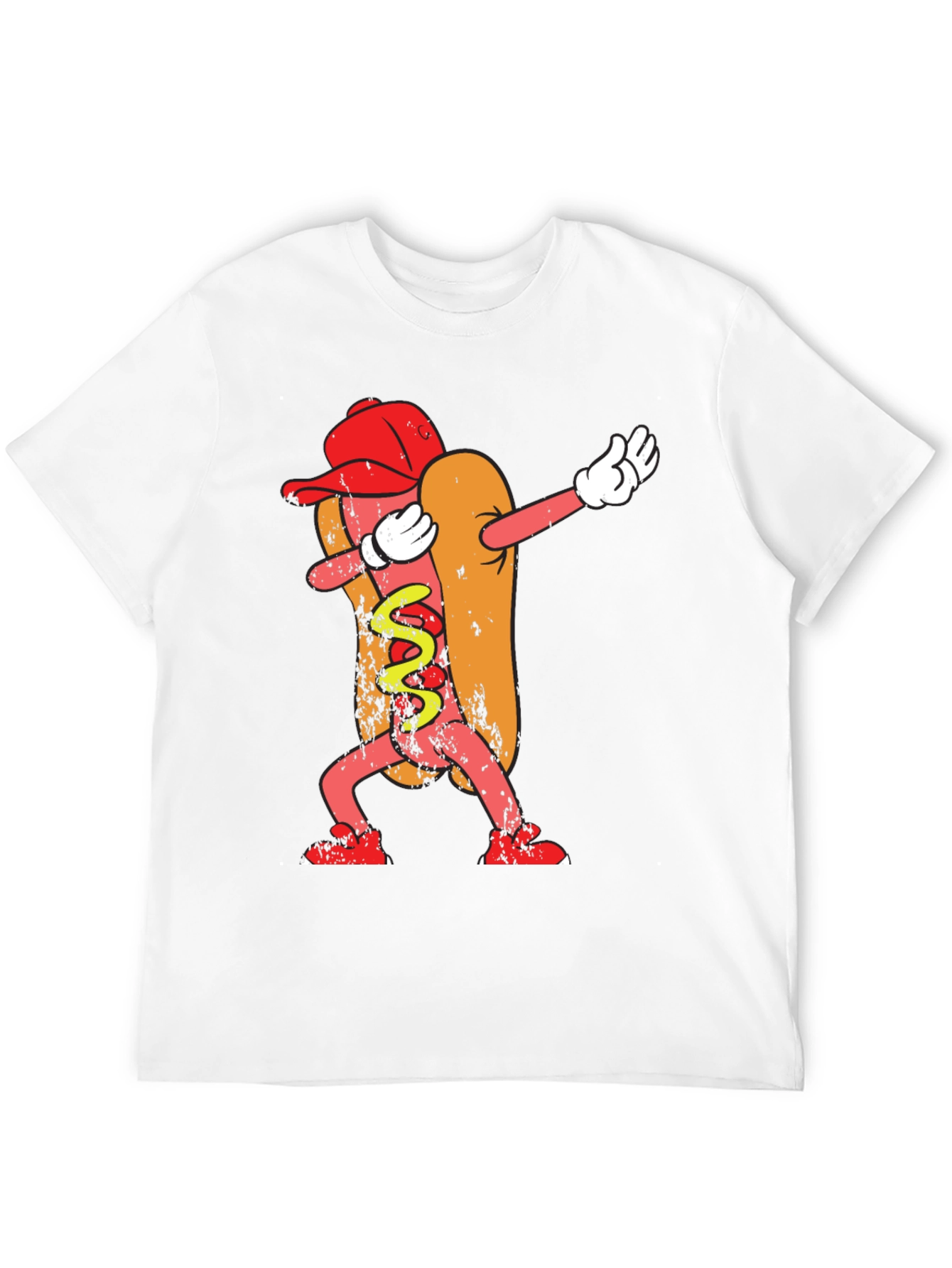 Dabbing Hot Dog Graphic Tee