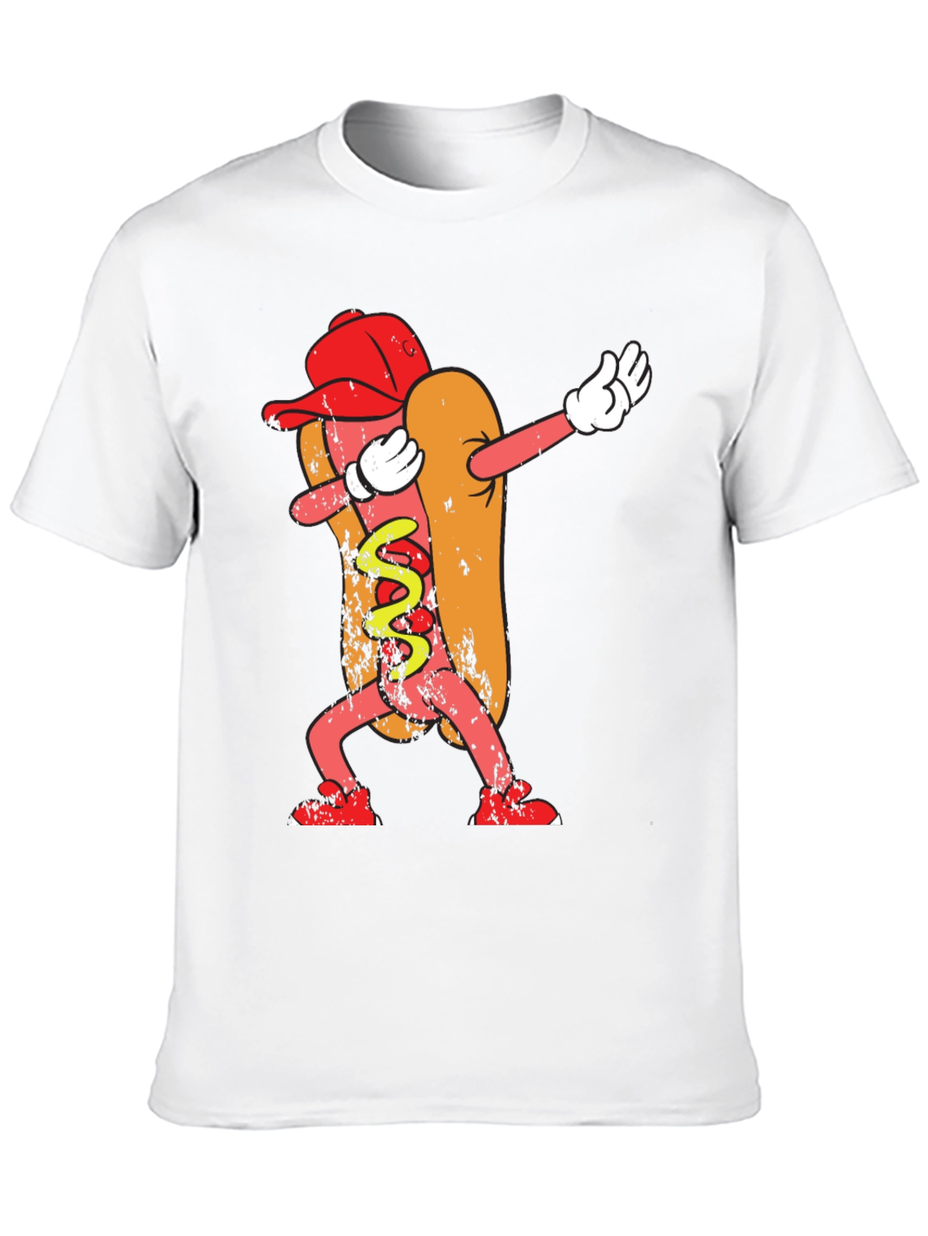 Dabbing Hot Dog Graphic Tee
