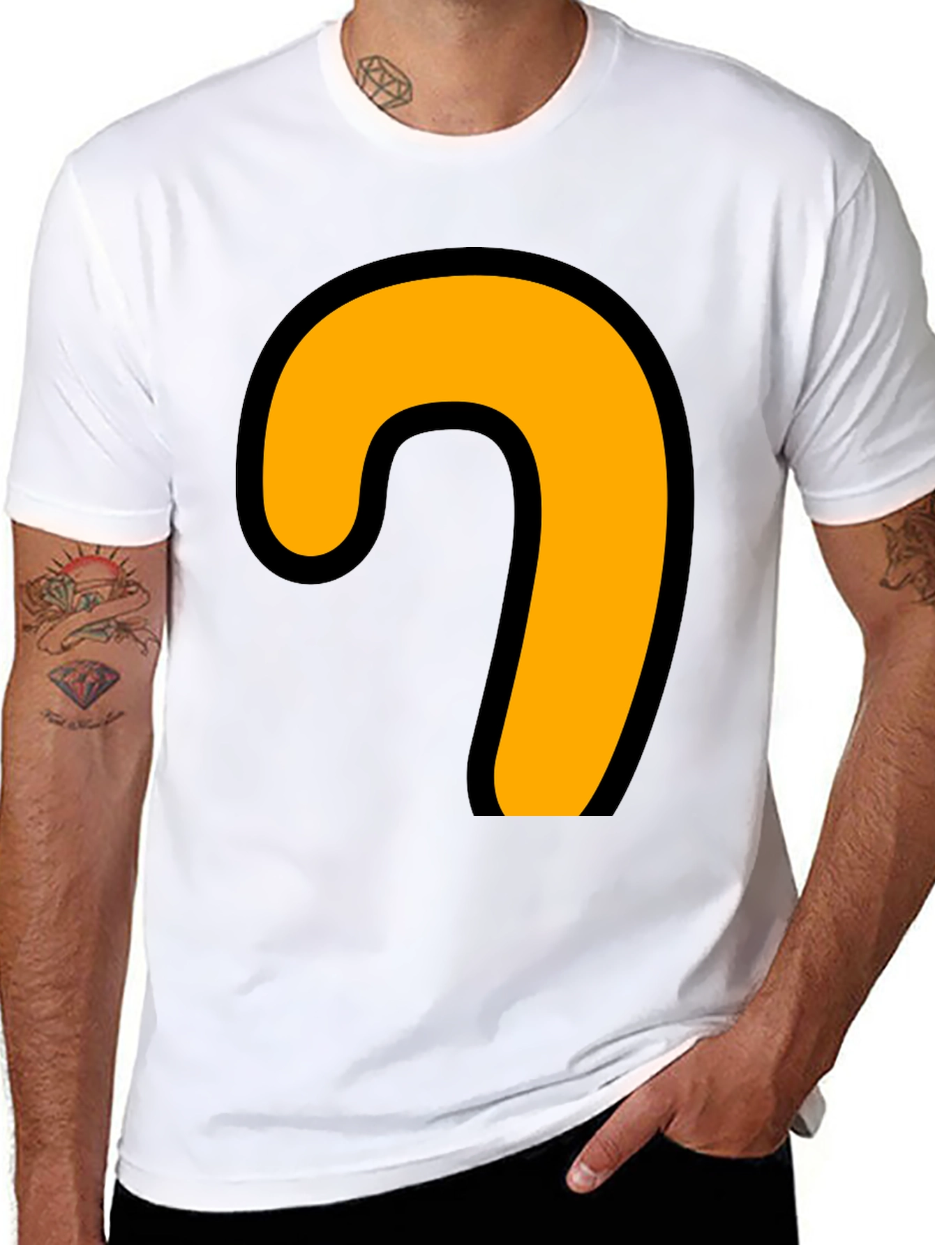 Cartoon Hook T-Shirt - Black Tee