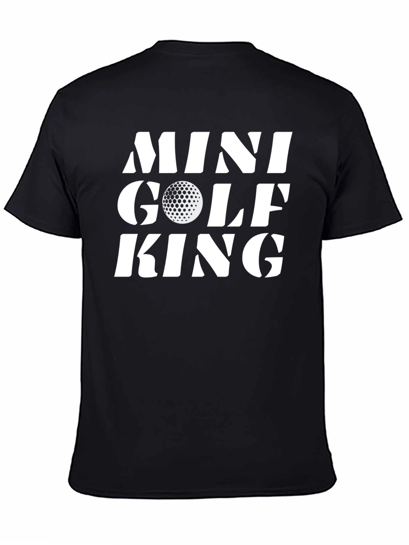 Mini Golf King T-Shirt - Novelty Golf Tee