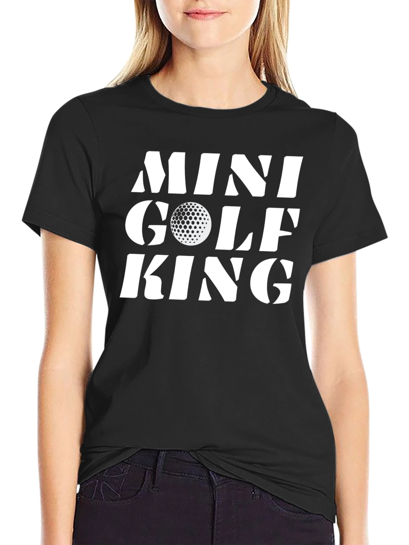 Mini Golf King T-Shirt - Novelty Golf Tee