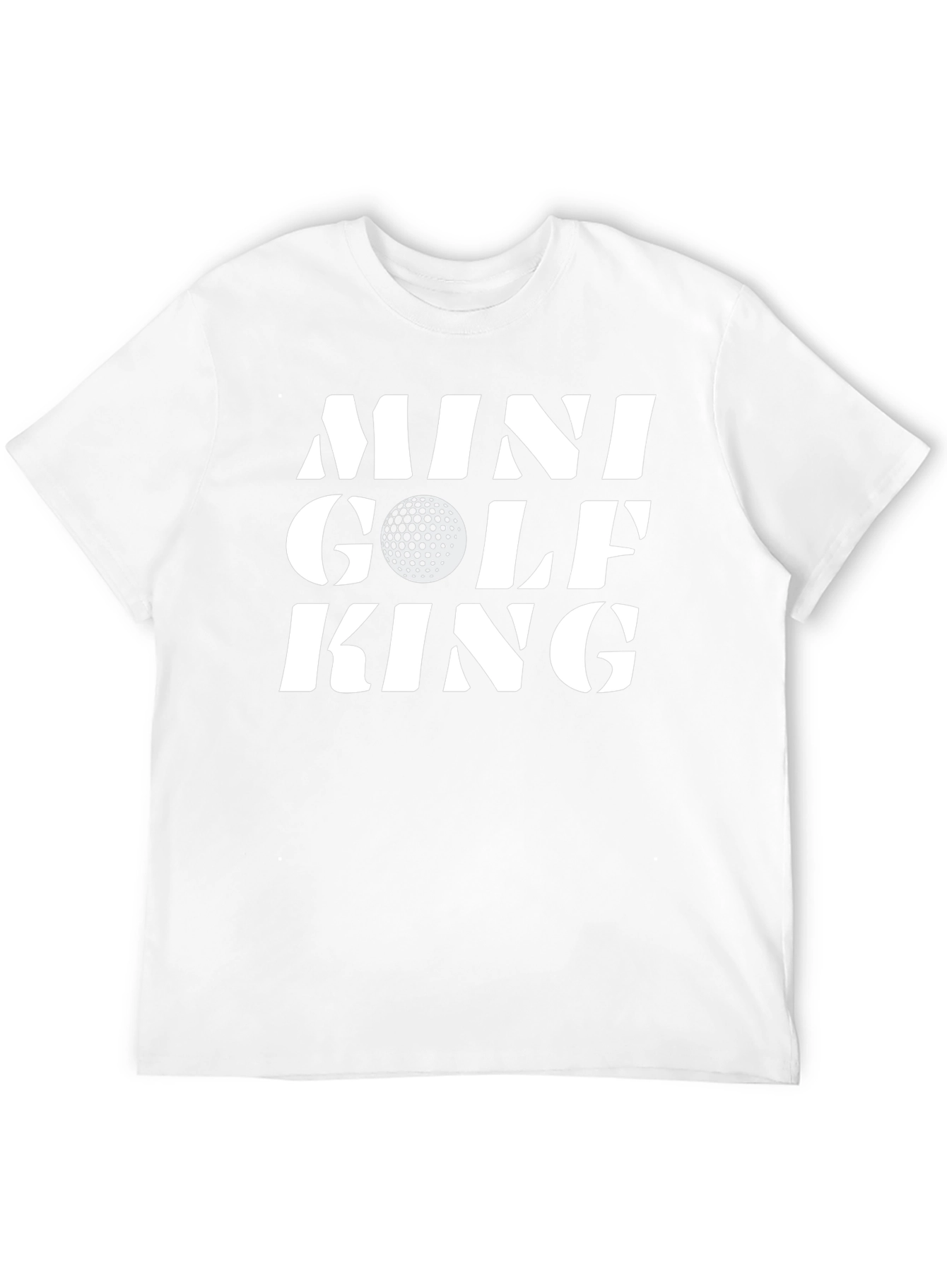 Mini Golf King T-Shirt - Novelty Golf Tee