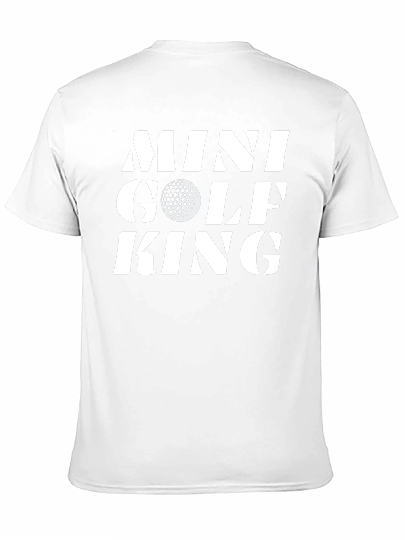 Mini Golf King T-Shirt - Novelty Golf Tee