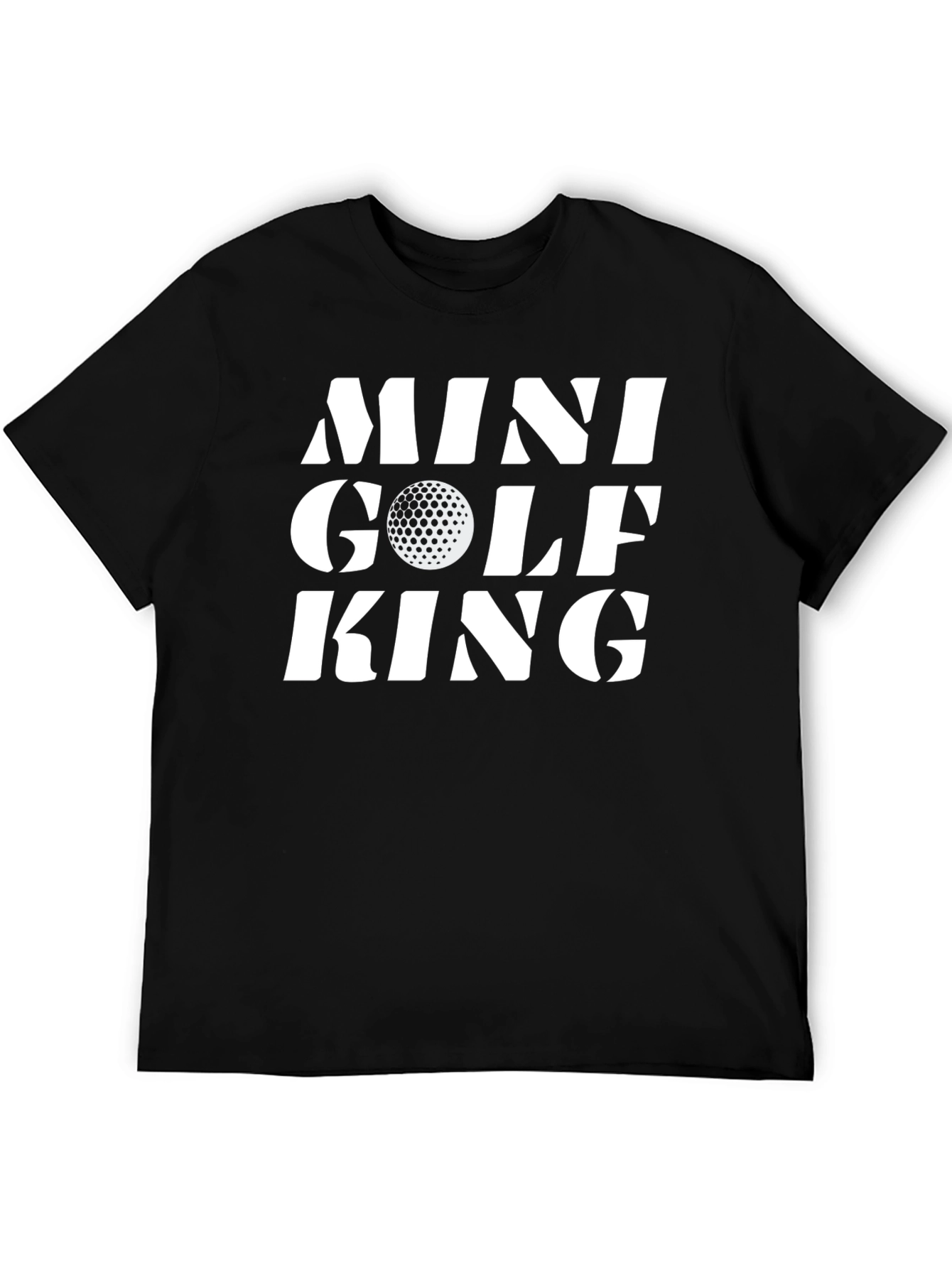 Mini Golf King T-Shirt - Novelty Golf Tee