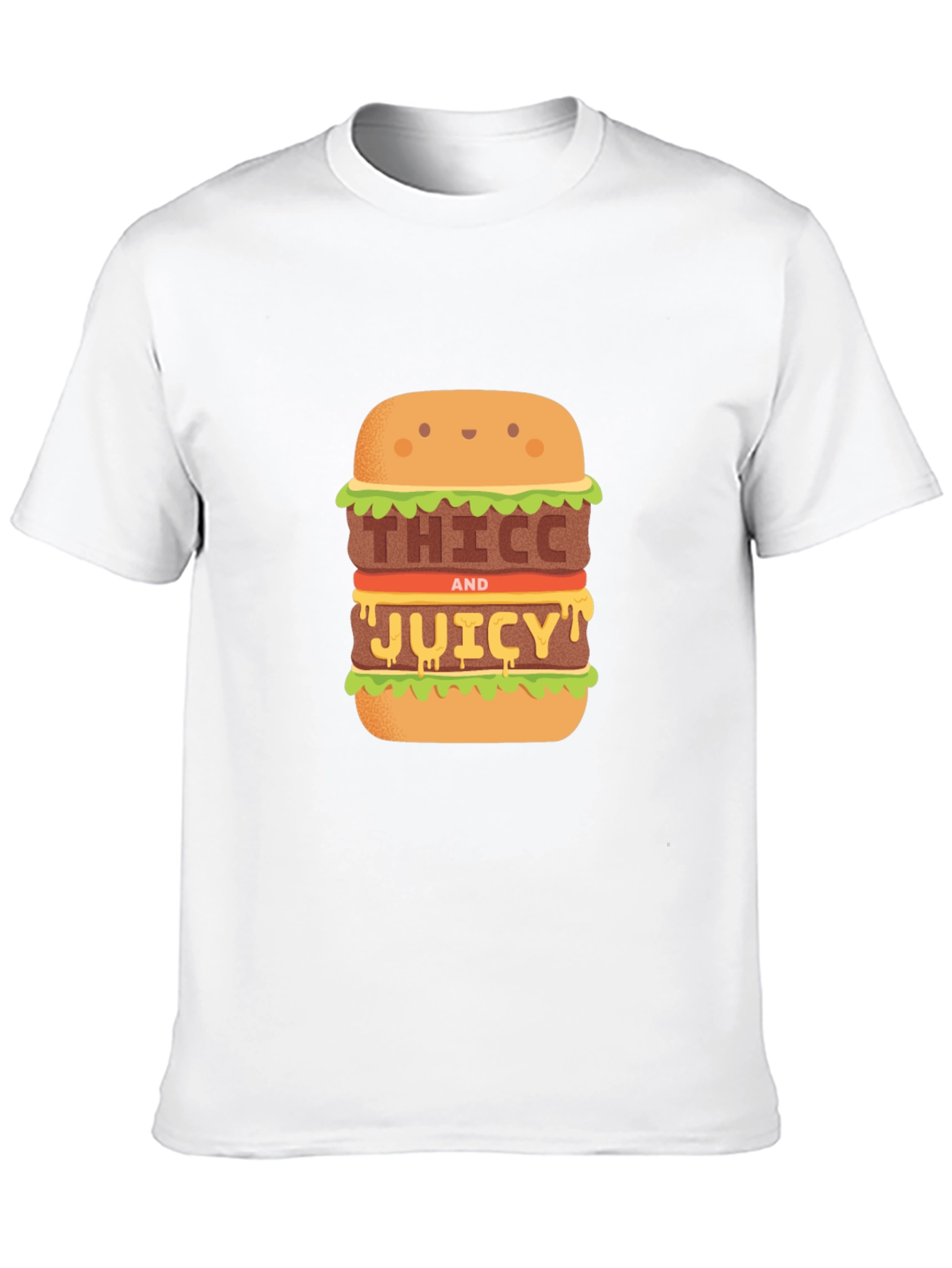 Thiccc and Juicy Burger Graphic Tee