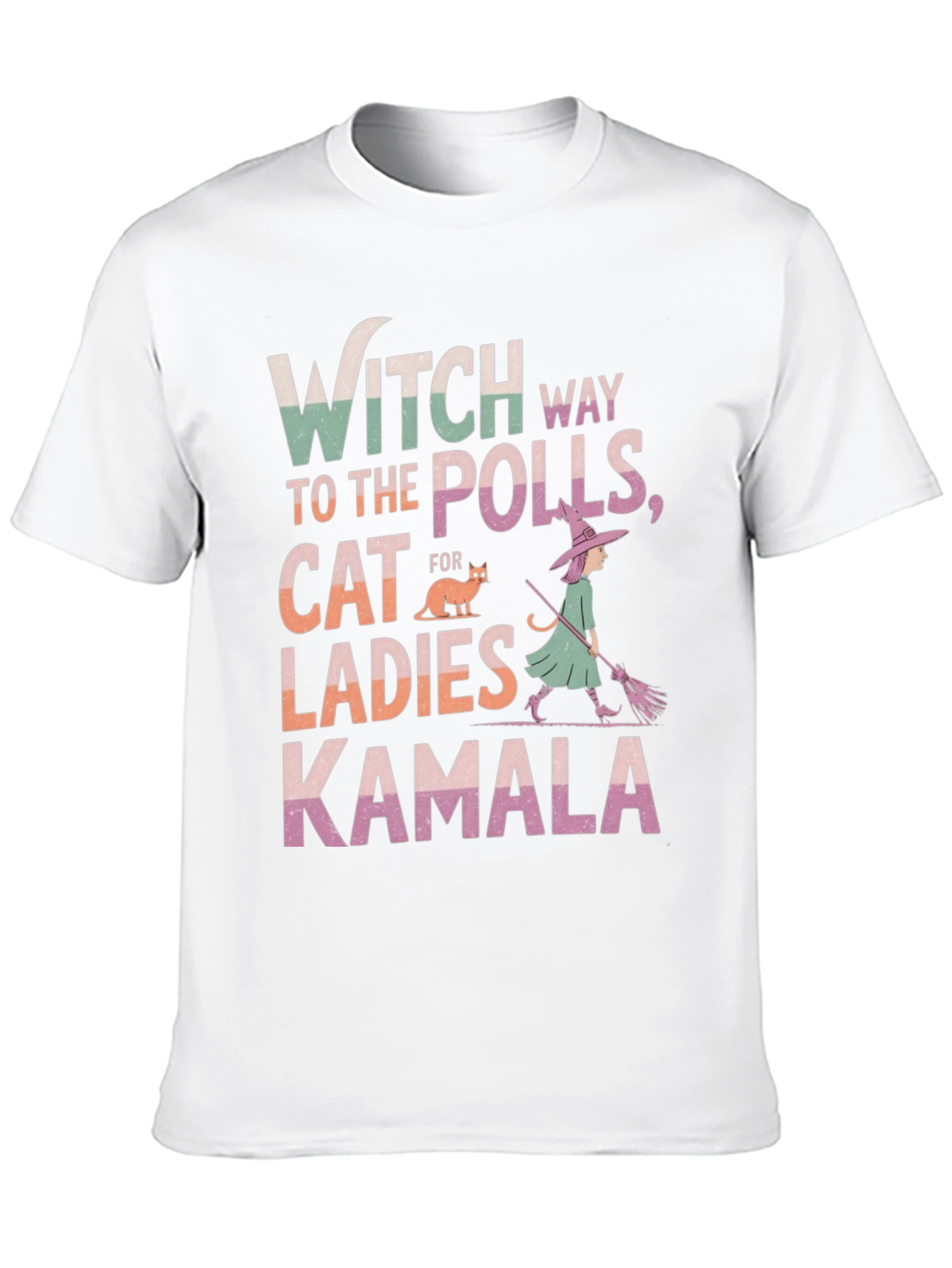 Witch Way to the Polls Kamala Ladies Cat T-Shirt
