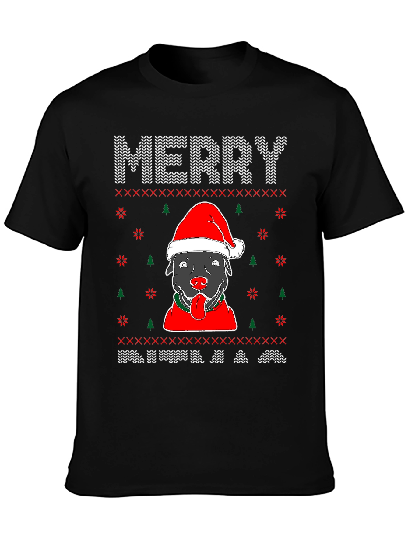 Merry Christmas Dog Graphic Tee