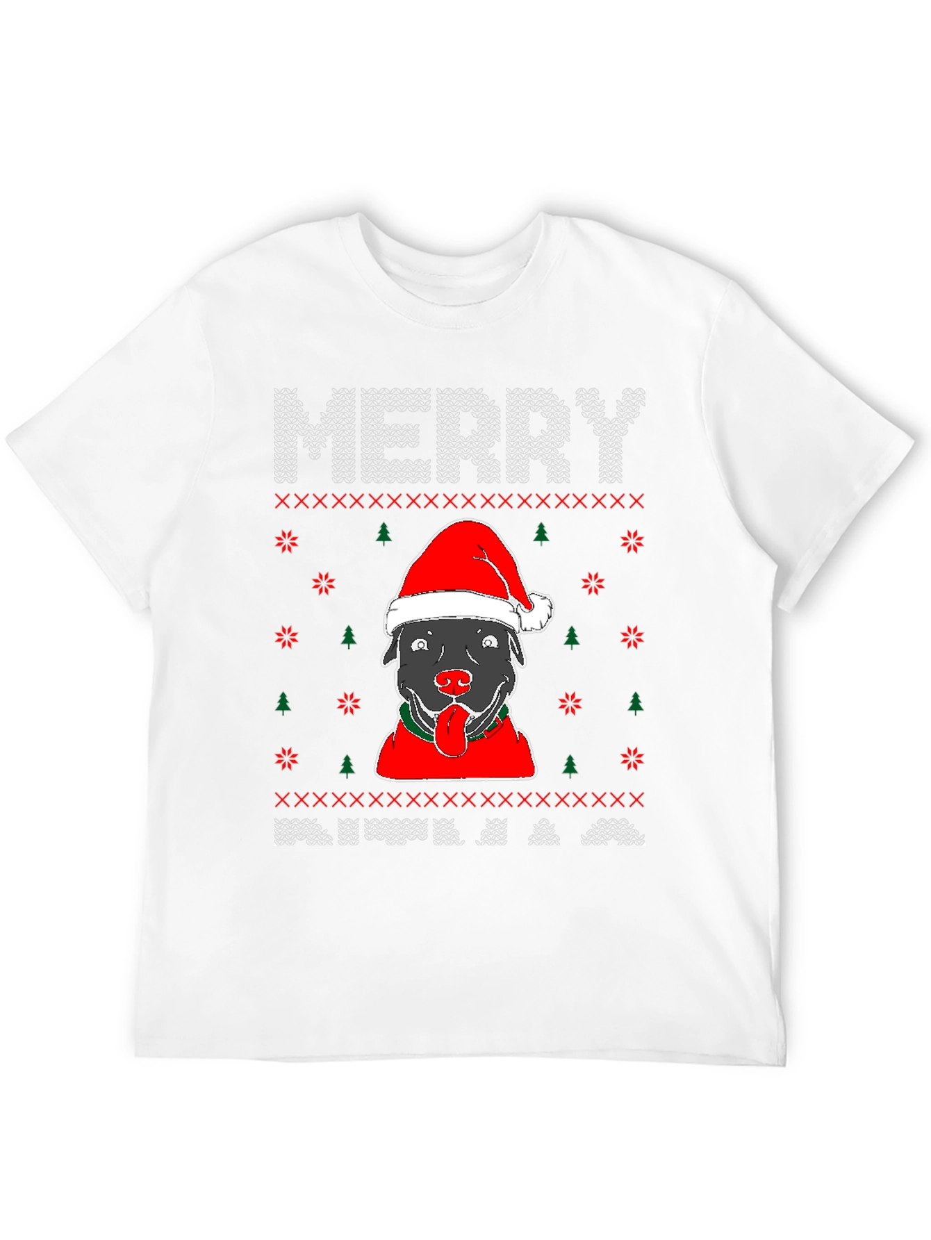 Merry Christmas Dog Graphic Tee
