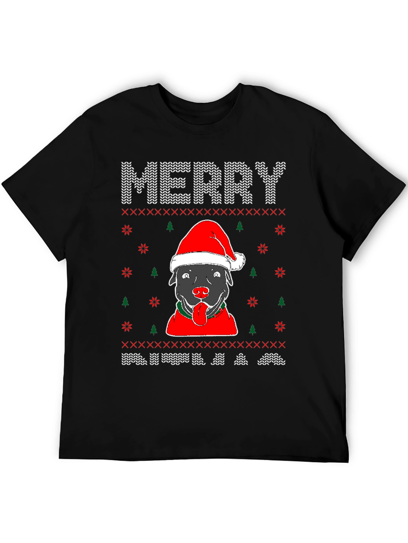 Merry Christmas Dog Graphic Tee