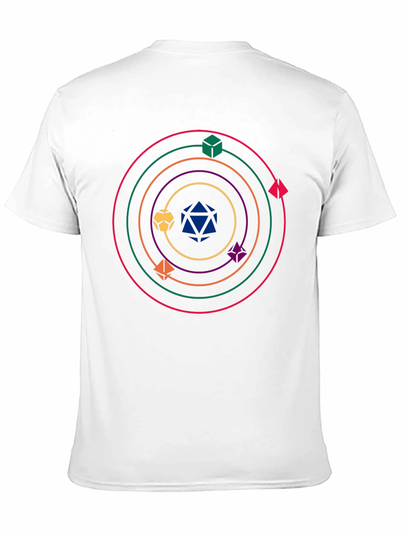 Dice Orbit Graphic T-Shirt - Black