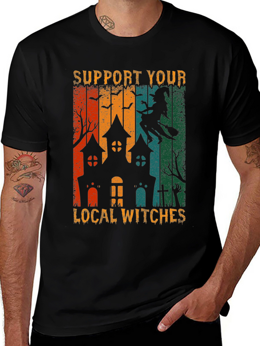 Support Your Local Witches Halloween T-Shirt