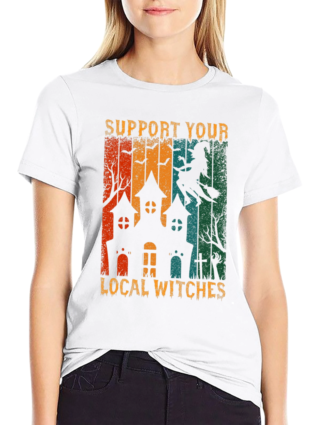Support Your Local Witches Halloween T-Shirt