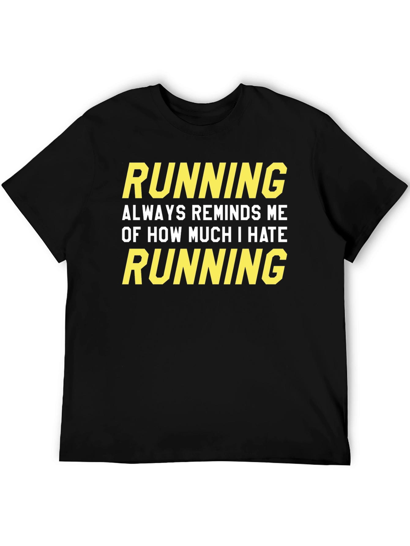 Funny Running Hate Graphic T-Shirt