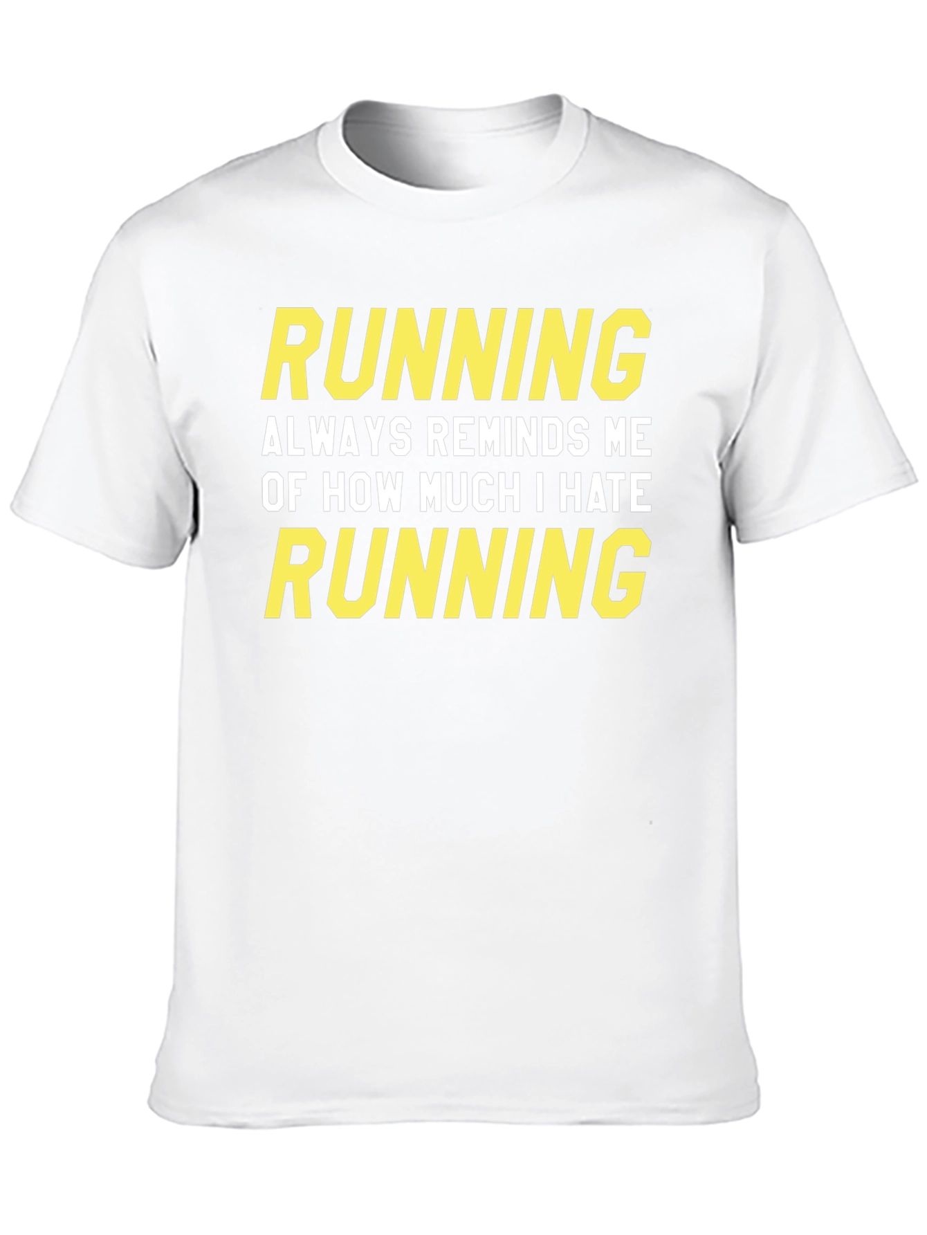 Funny Running Hate Graphic T-Shirt