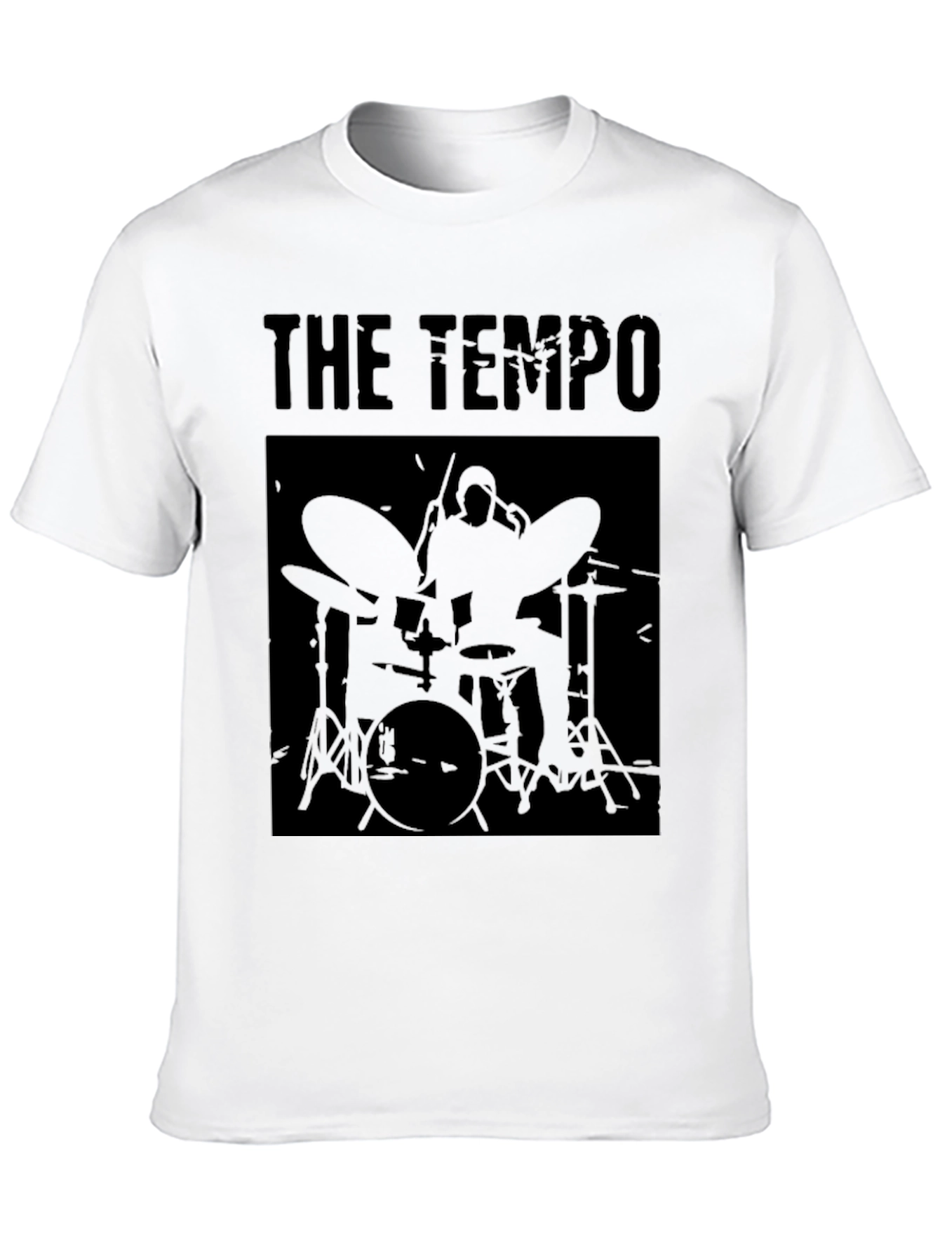 The Tempo Drummer T-Shirt - Black Graphic Tee