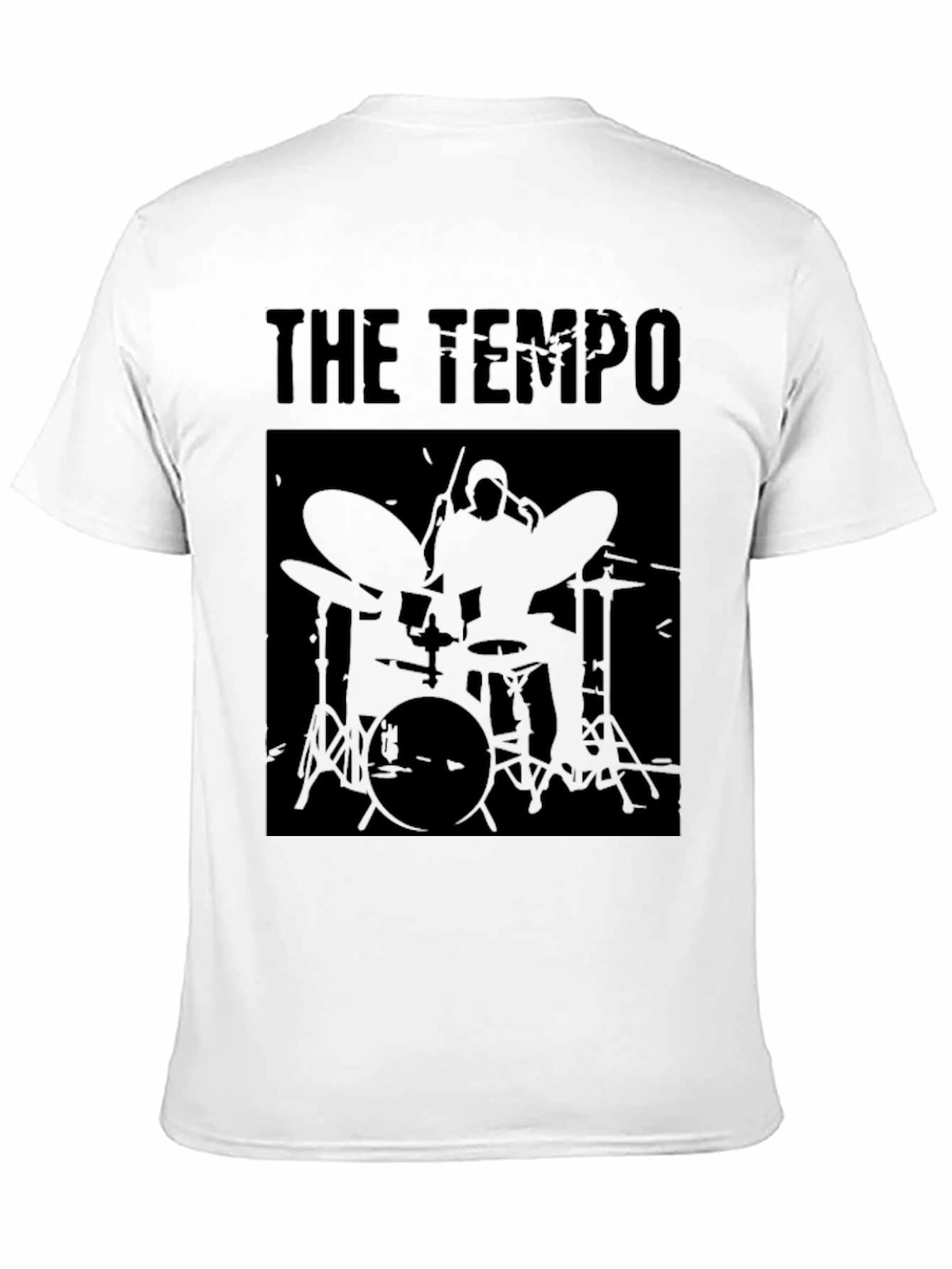 The Tempo Drummer T-Shirt - Black Graphic Tee