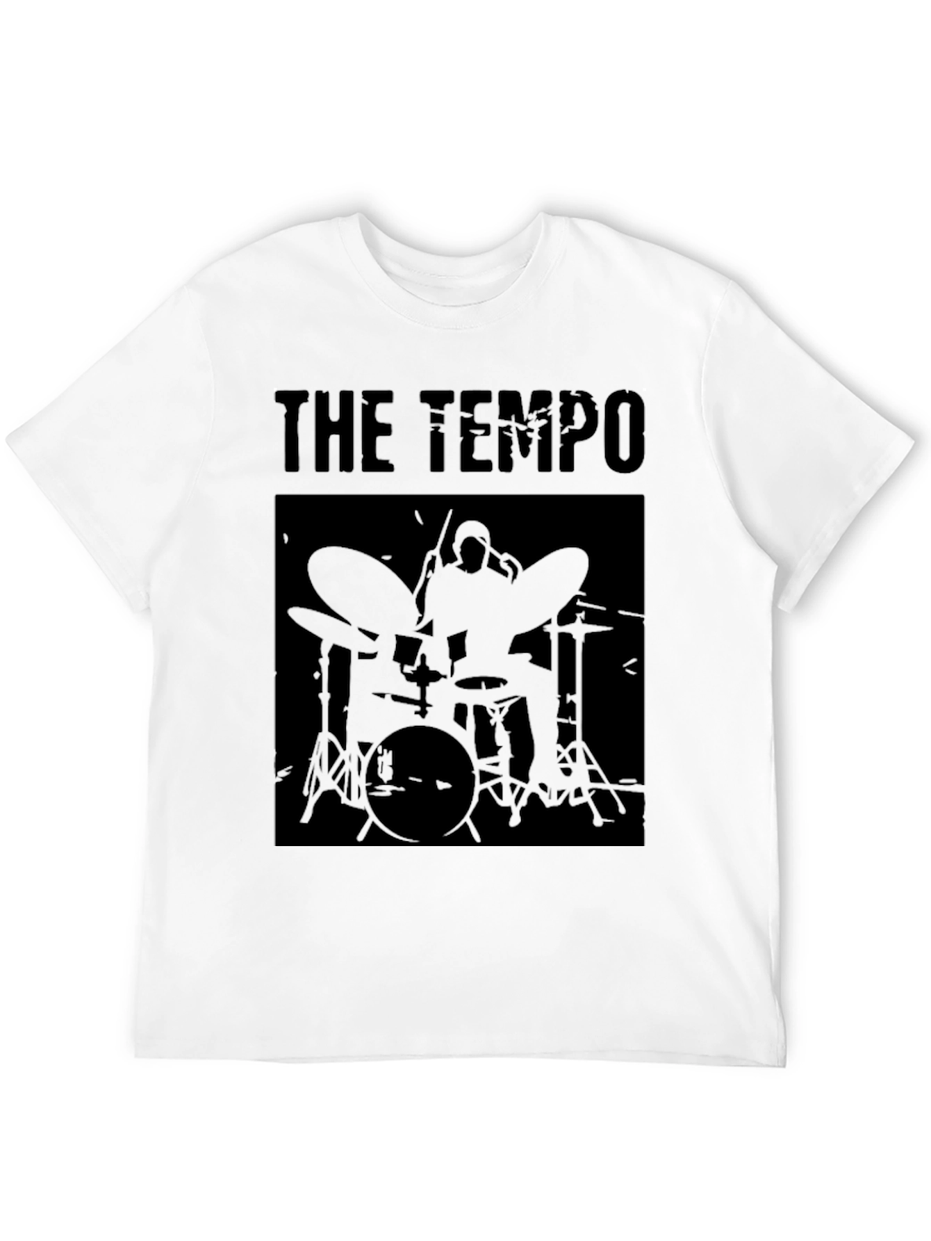 The Tempo Drummer T-Shirt - Black Graphic Tee