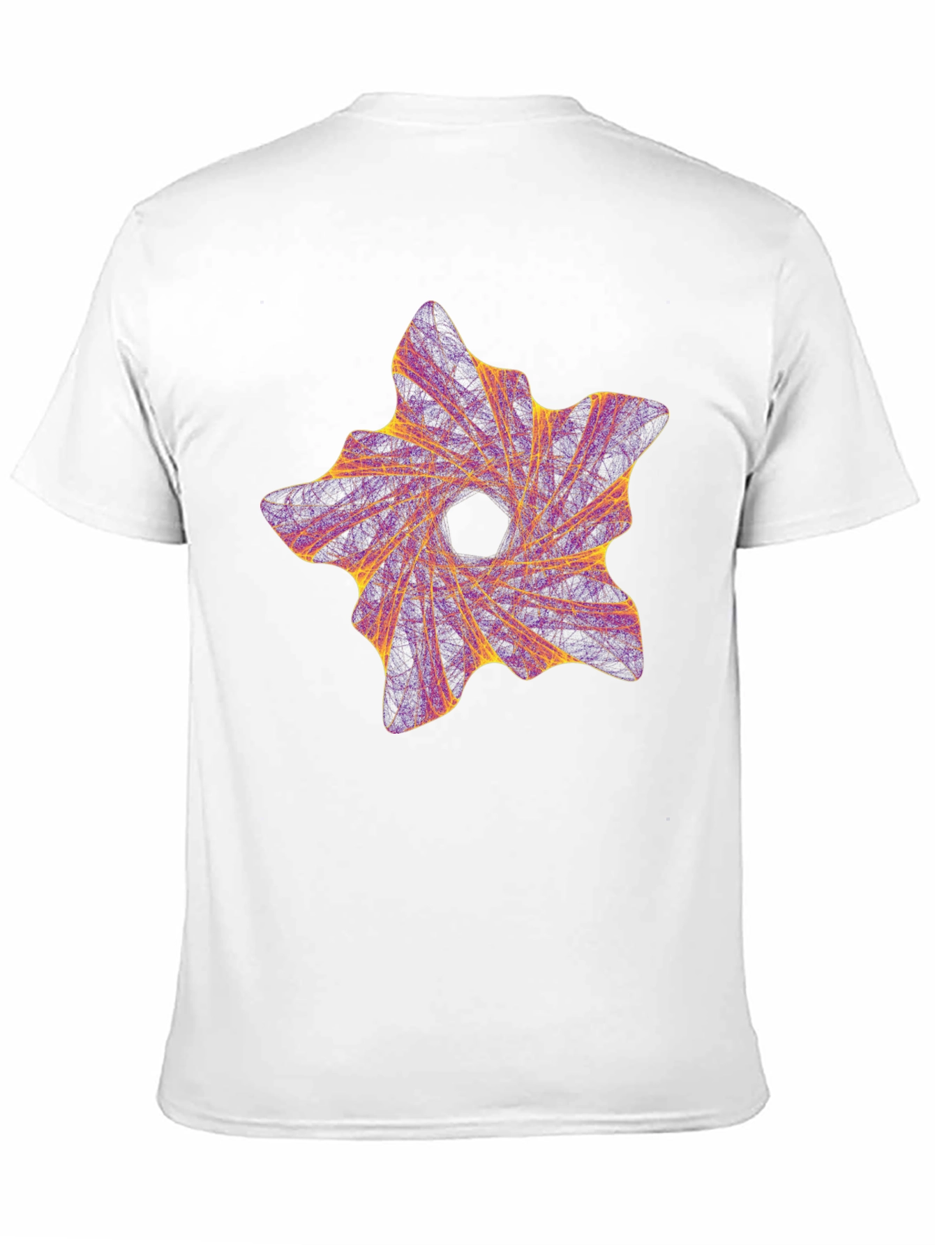 Abstract Vortex Graphic Black T-Shirt