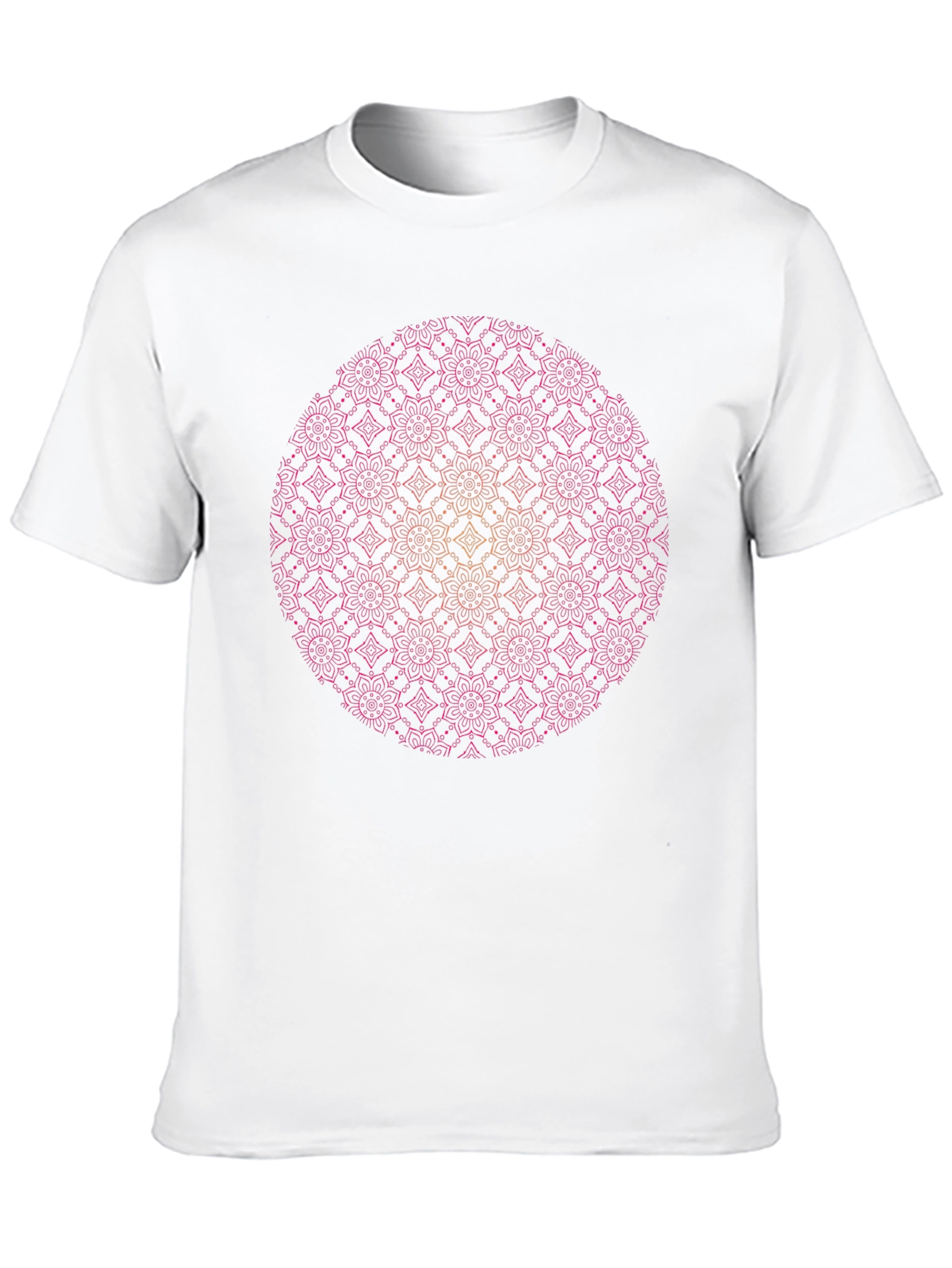 Mandala Graphic Tee - Black Cotton Comfort