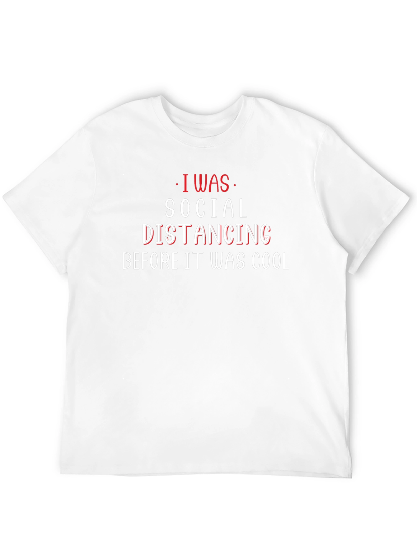 Social Distancing Funny Graphic Tee Shirt