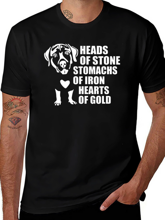 Dog Lover T-Shirt - Heads of Stone Hearts of Gold