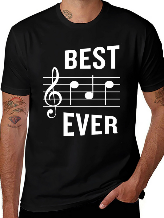 Best Ever Music T-Shirt | Treble Clef Staff Tee