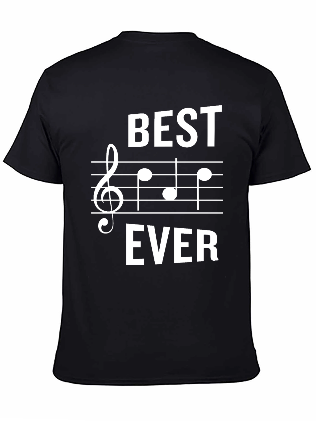 Best Ever Music T-Shirt | Treble Clef Staff Tee