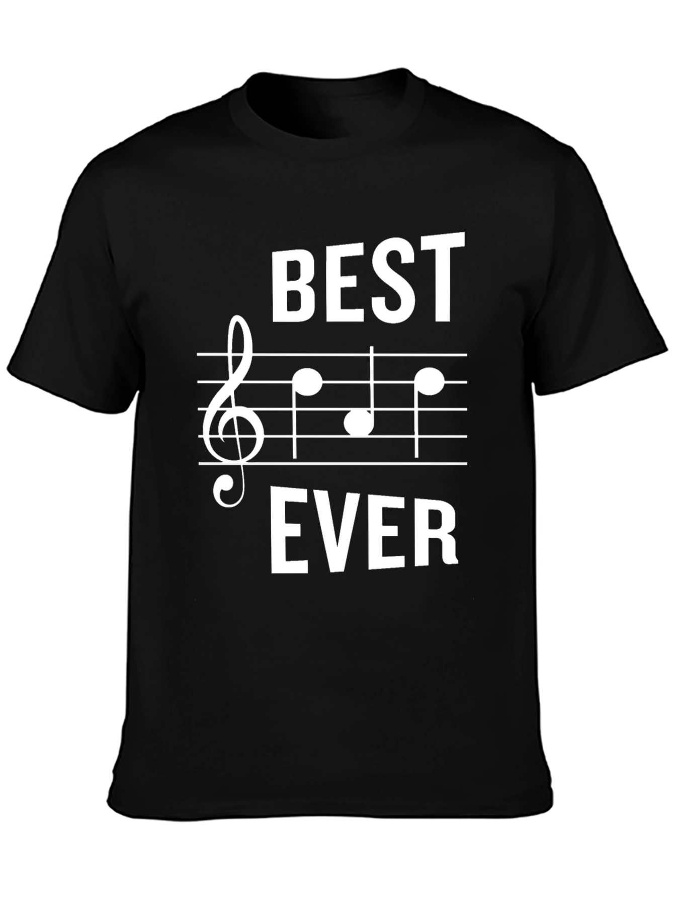 Best Ever Music T-Shirt | Treble Clef Staff Tee