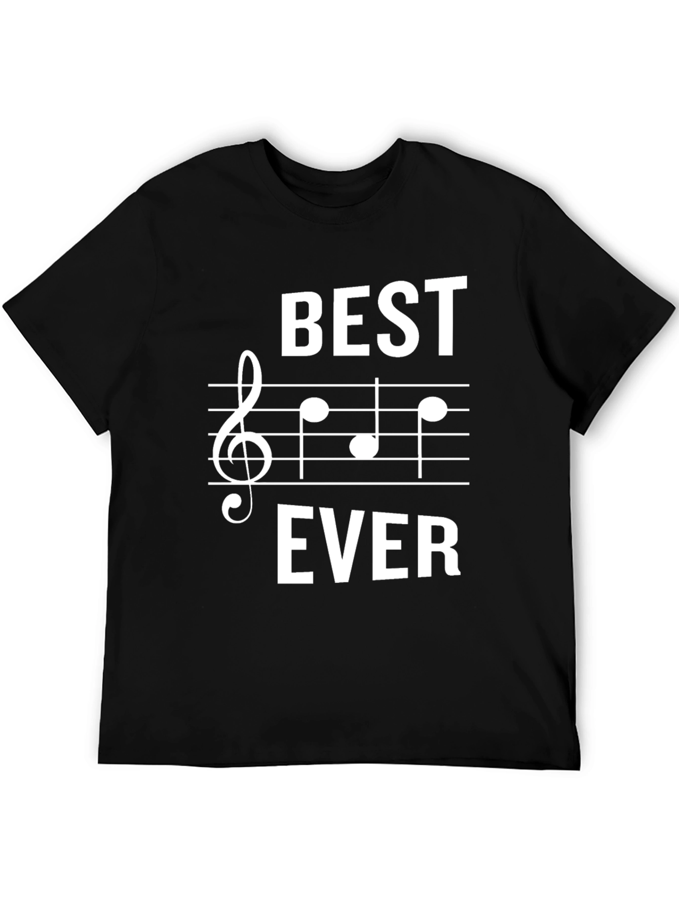Best Ever Music T-Shirt | Treble Clef Staff Tee