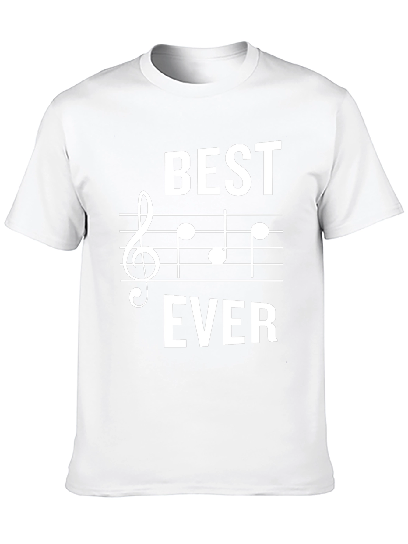 Best Ever Music T-Shirt | Treble Clef Staff Tee