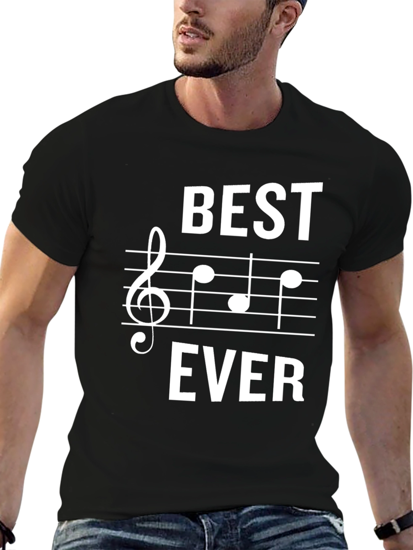 Best Ever Music T-Shirt | Treble Clef Staff Tee