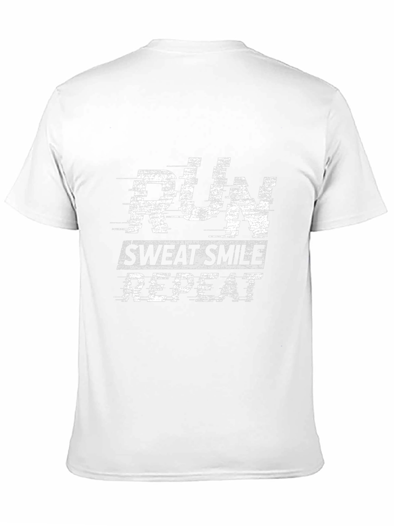 Run Sweat Smile Repeat Black Graphic Tee
