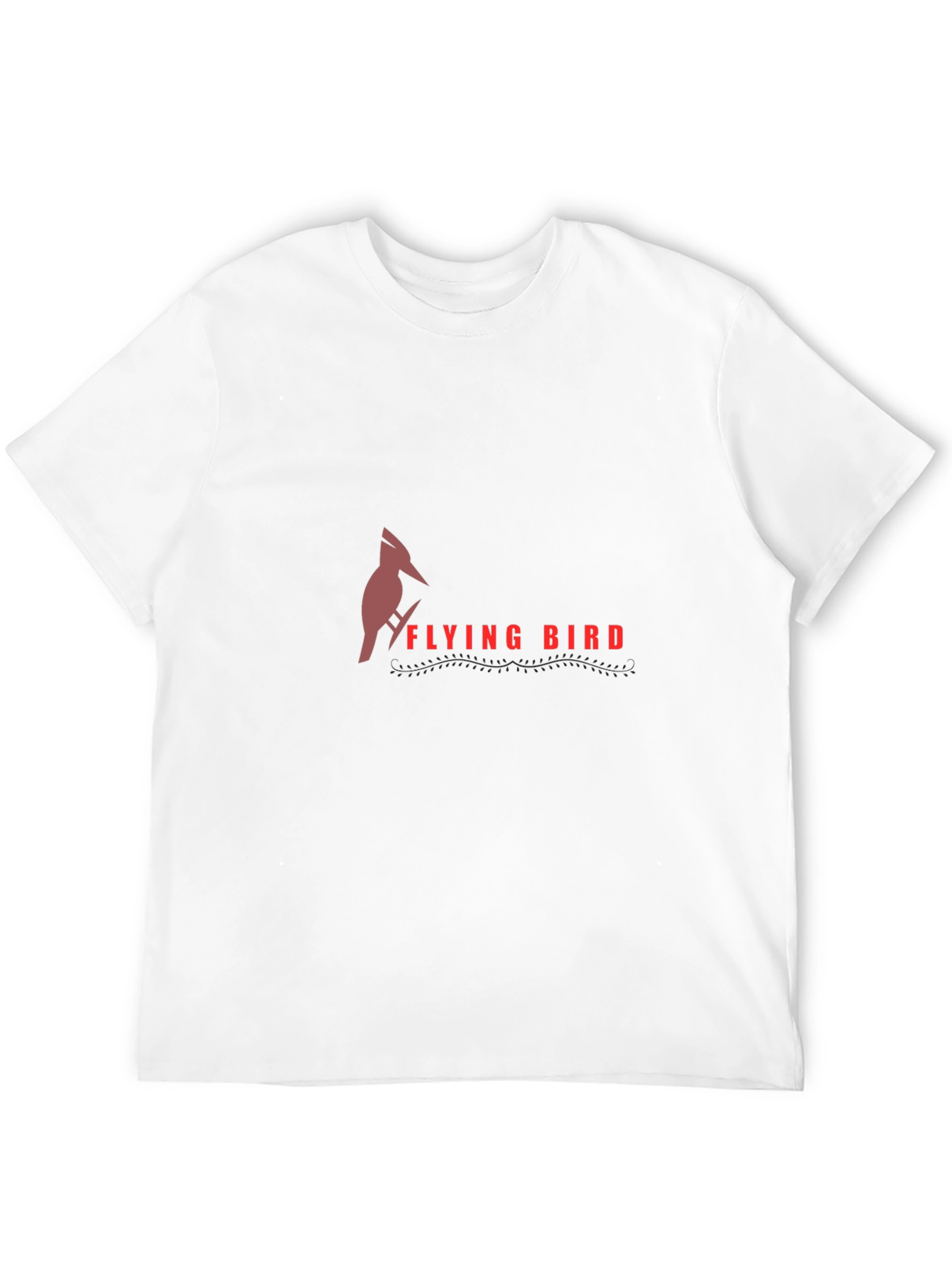Flying Bird Graphic Tee - Stylish Black T-Shirt