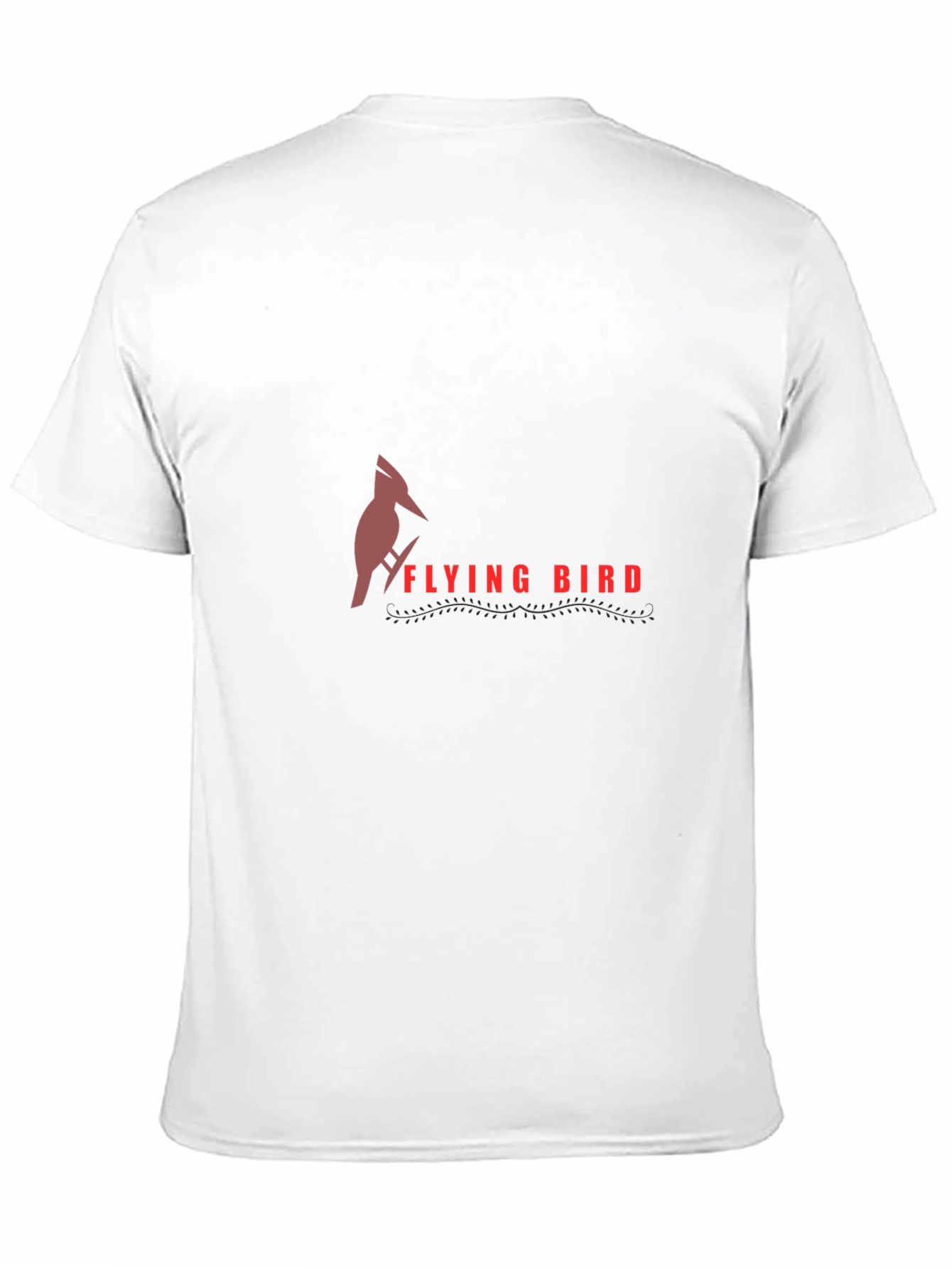 Flying Bird Graphic Tee - Stylish Black T-Shirt