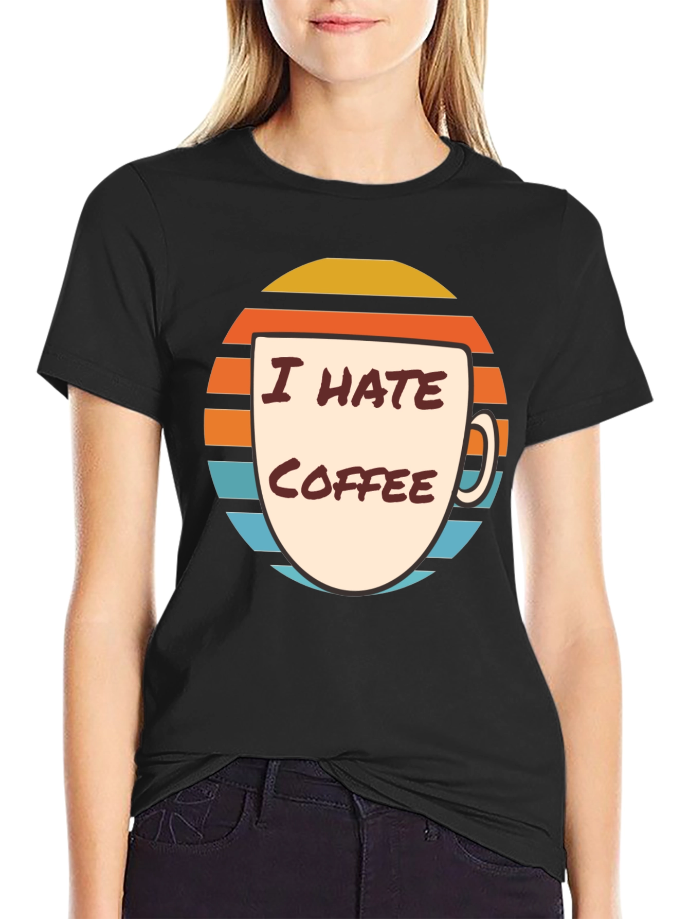 I Hate Coffee Graphic T-Shirt - Funny Novelty Tee