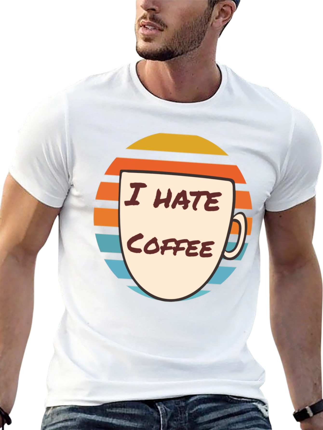 I Hate Coffee Graphic T-Shirt - Funny Novelty Tee