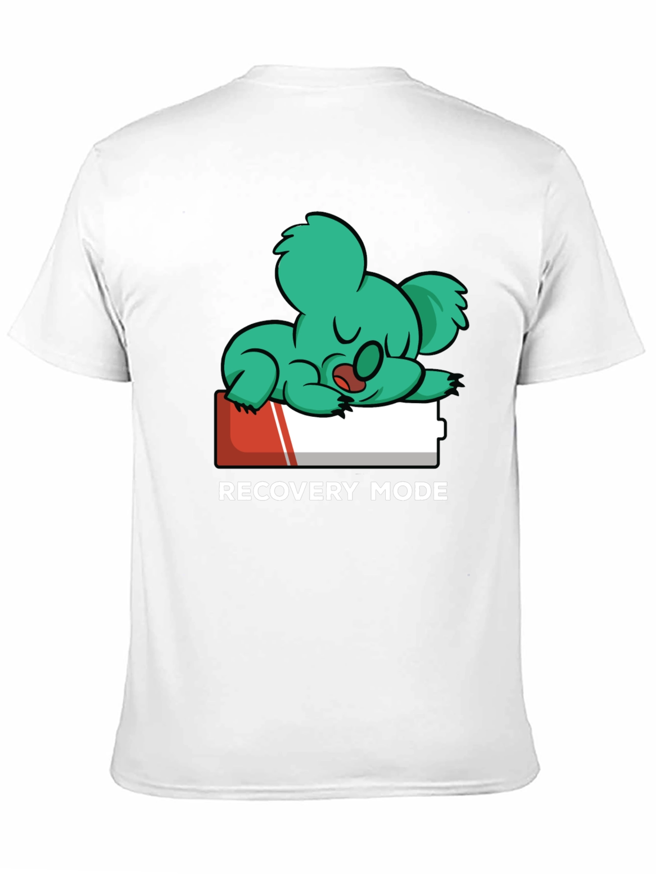 Recovery Mode T-Shirt: Sleepy Koala on Low Battery