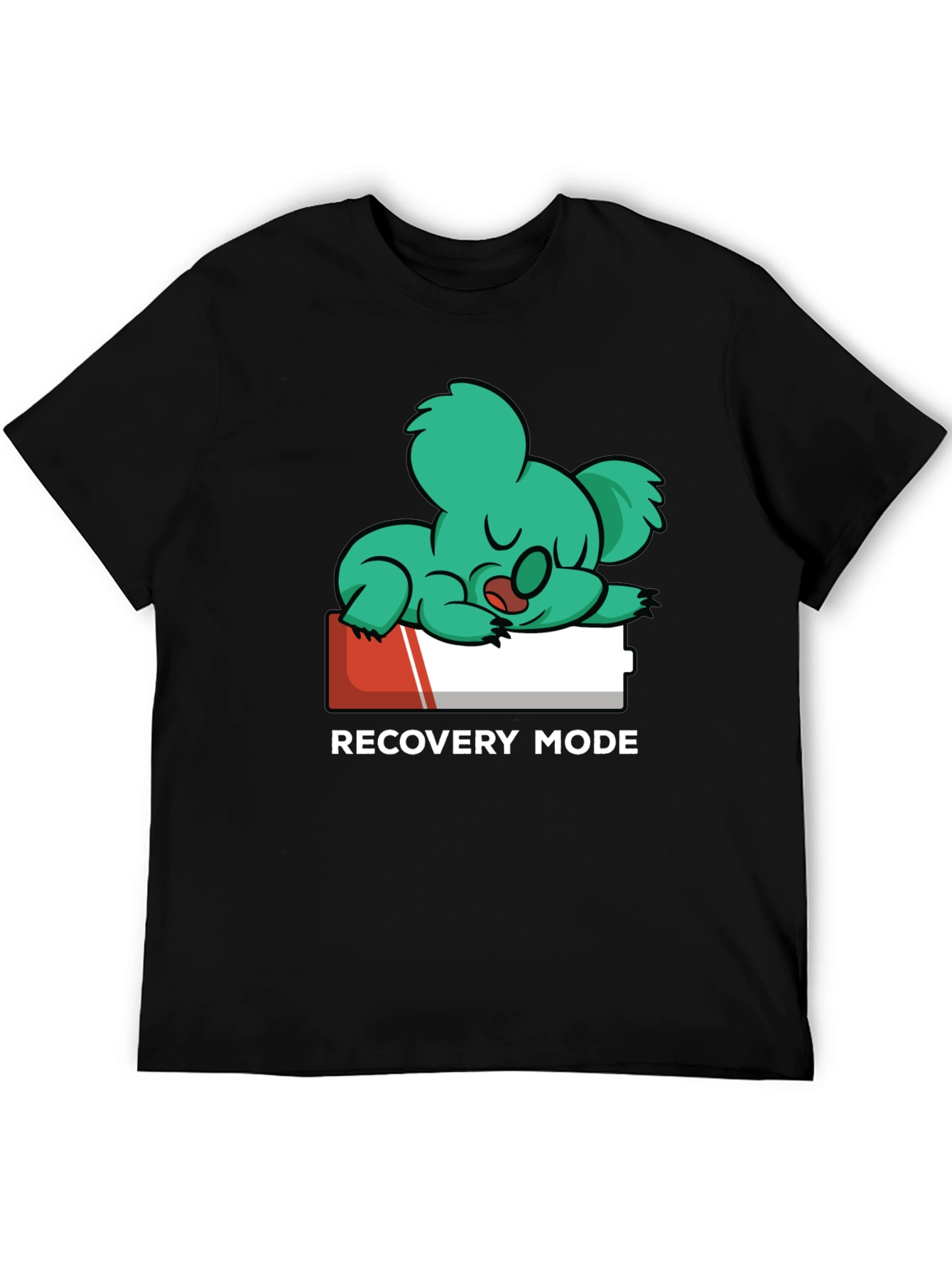 Recovery Mode T-Shirt: Sleepy Koala on Low Battery