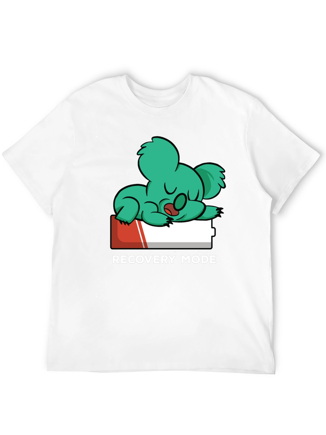 Recovery Mode T-Shirt: Sleepy Koala on Low Battery