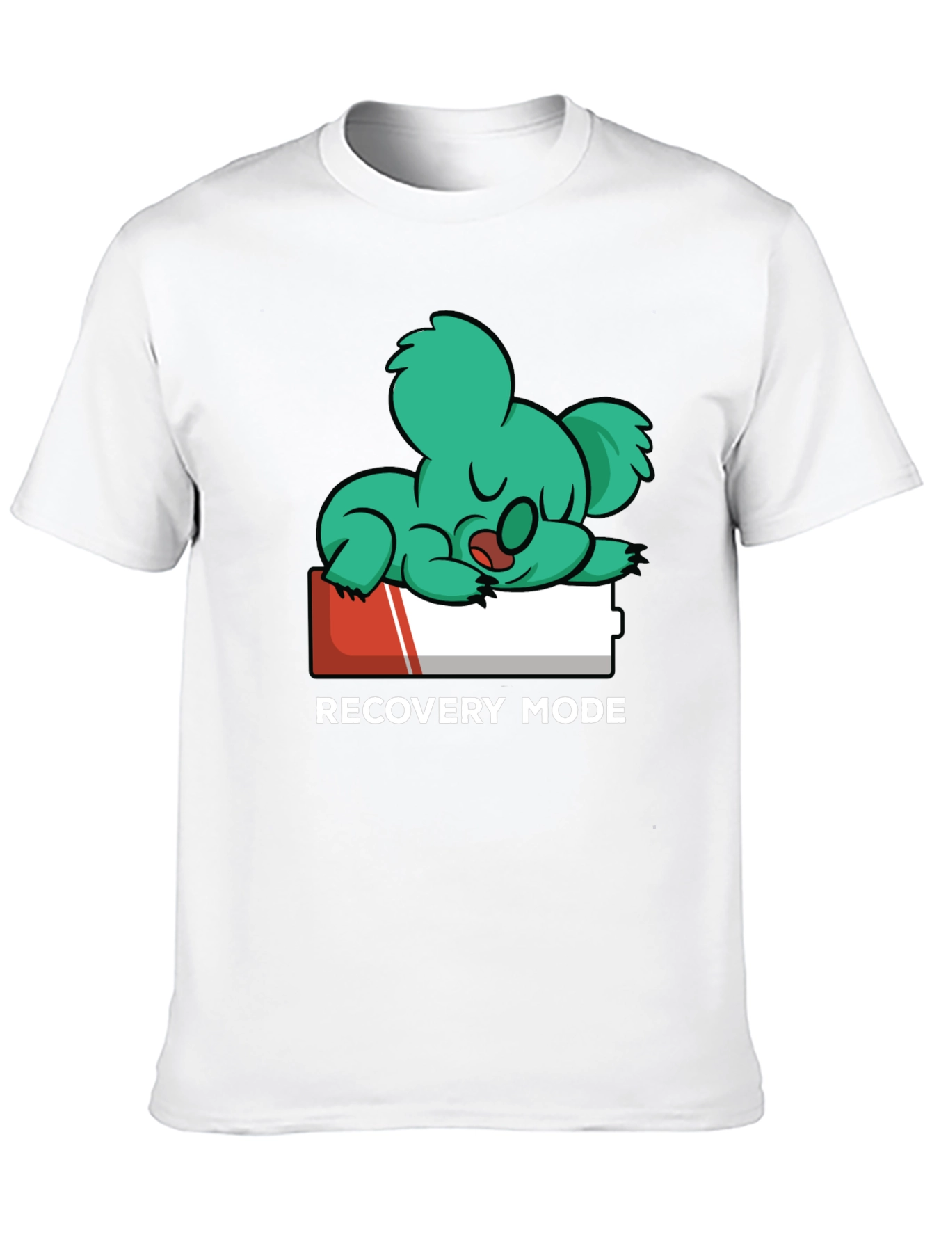 Recovery Mode T-Shirt: Sleepy Koala on Low Battery