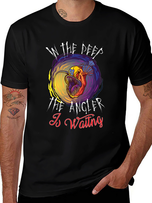 Angler Fish Graphic T-Shirt - Deep Sea Design