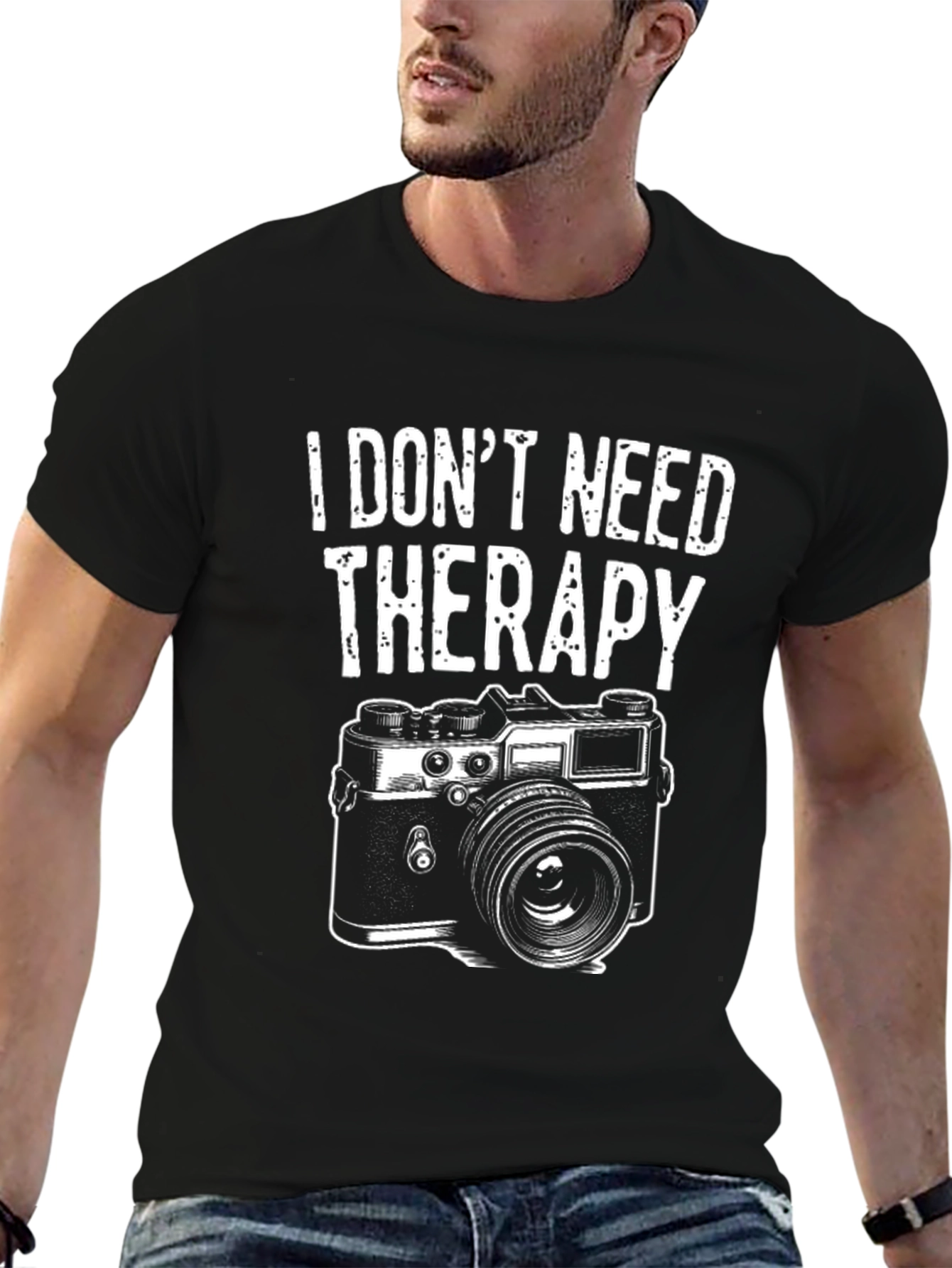 Funny Photographer T-Shirt - I Dont Need Therapy