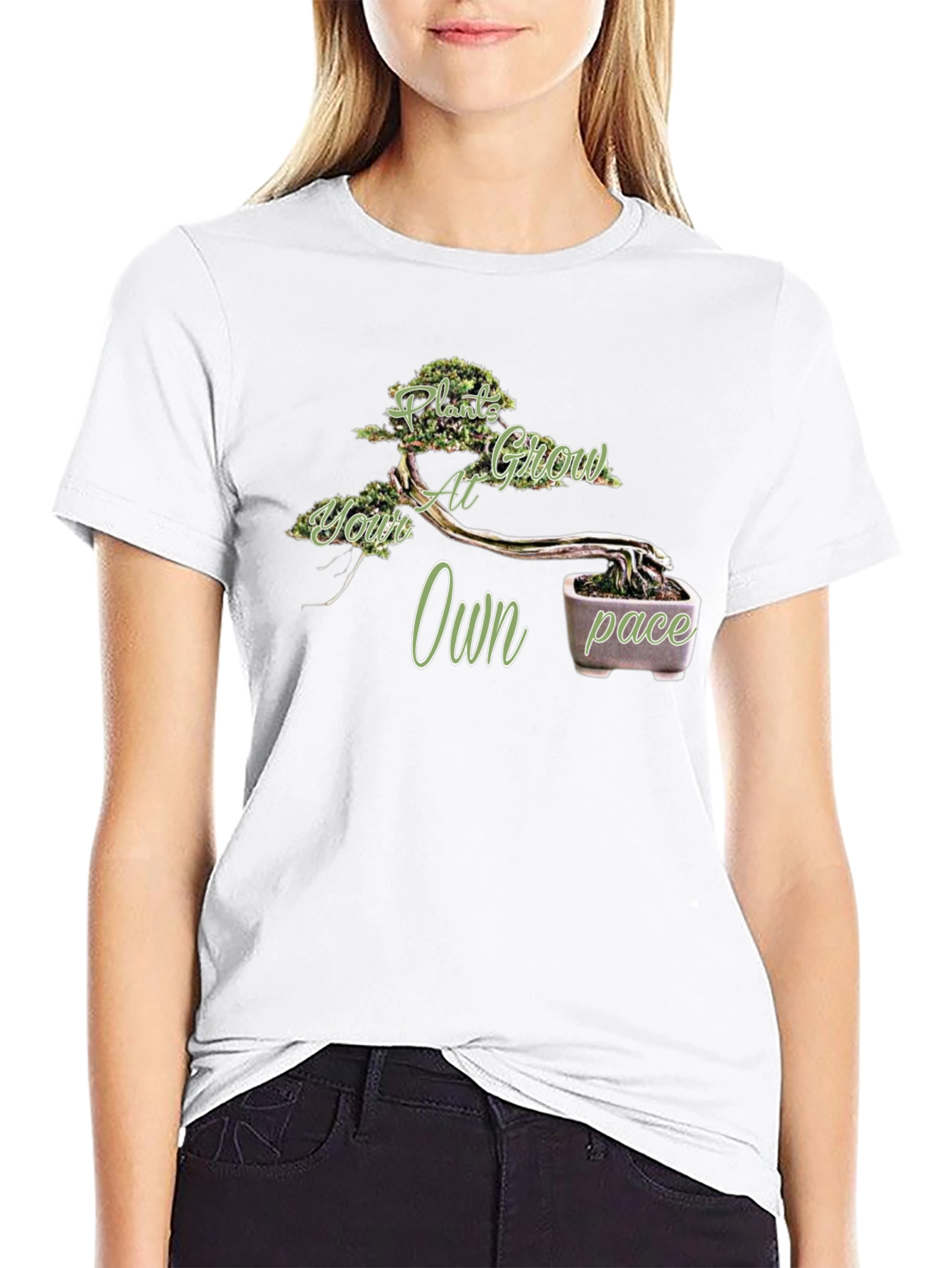 Plant Grow at Your Own Pace T-Shirt - Bonsai