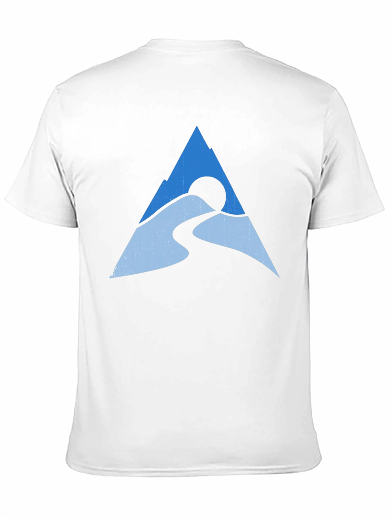 Mountain Peak Graphic Tee - Black Cotton Blend