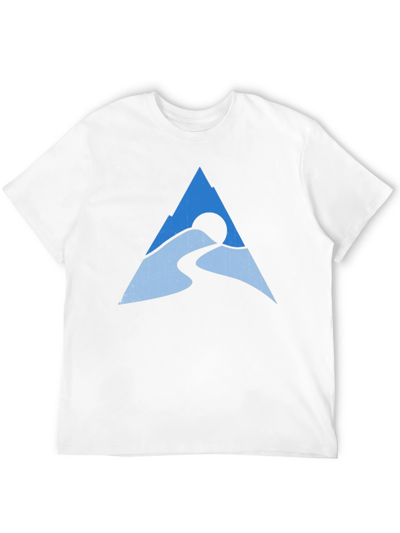Mountain Peak Graphic Tee - Black Cotton Blend