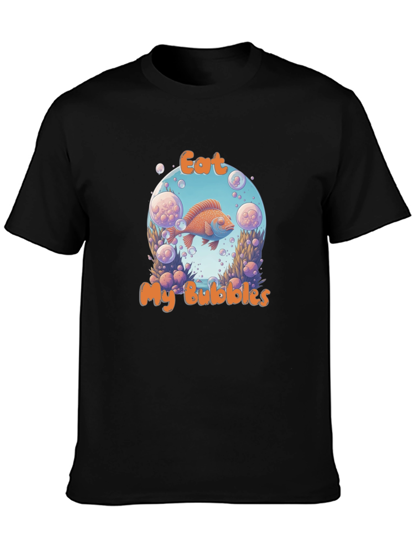 Eat My Bubbles Graphic Tee - Black