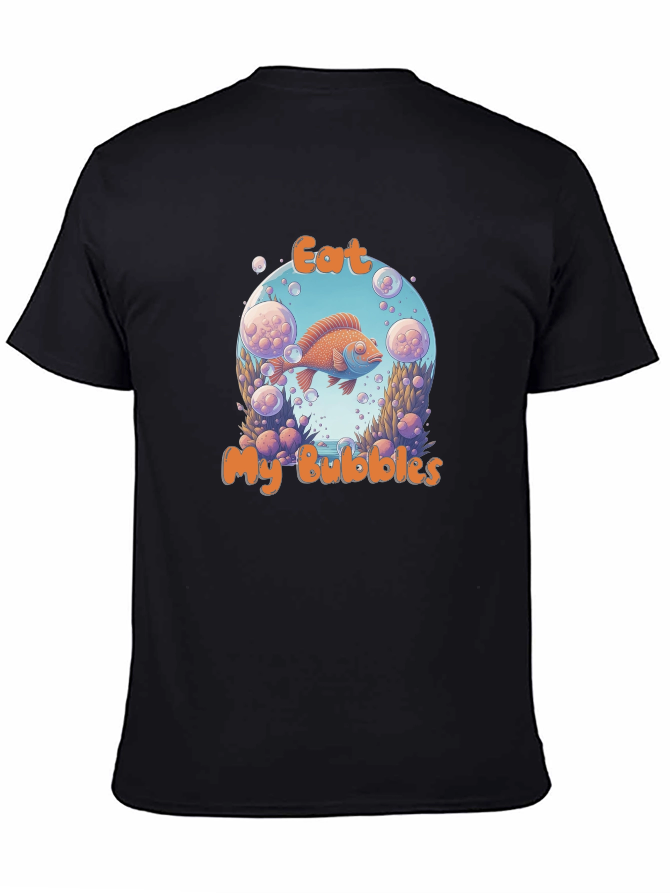 Eat My Bubbles Graphic Tee - Black