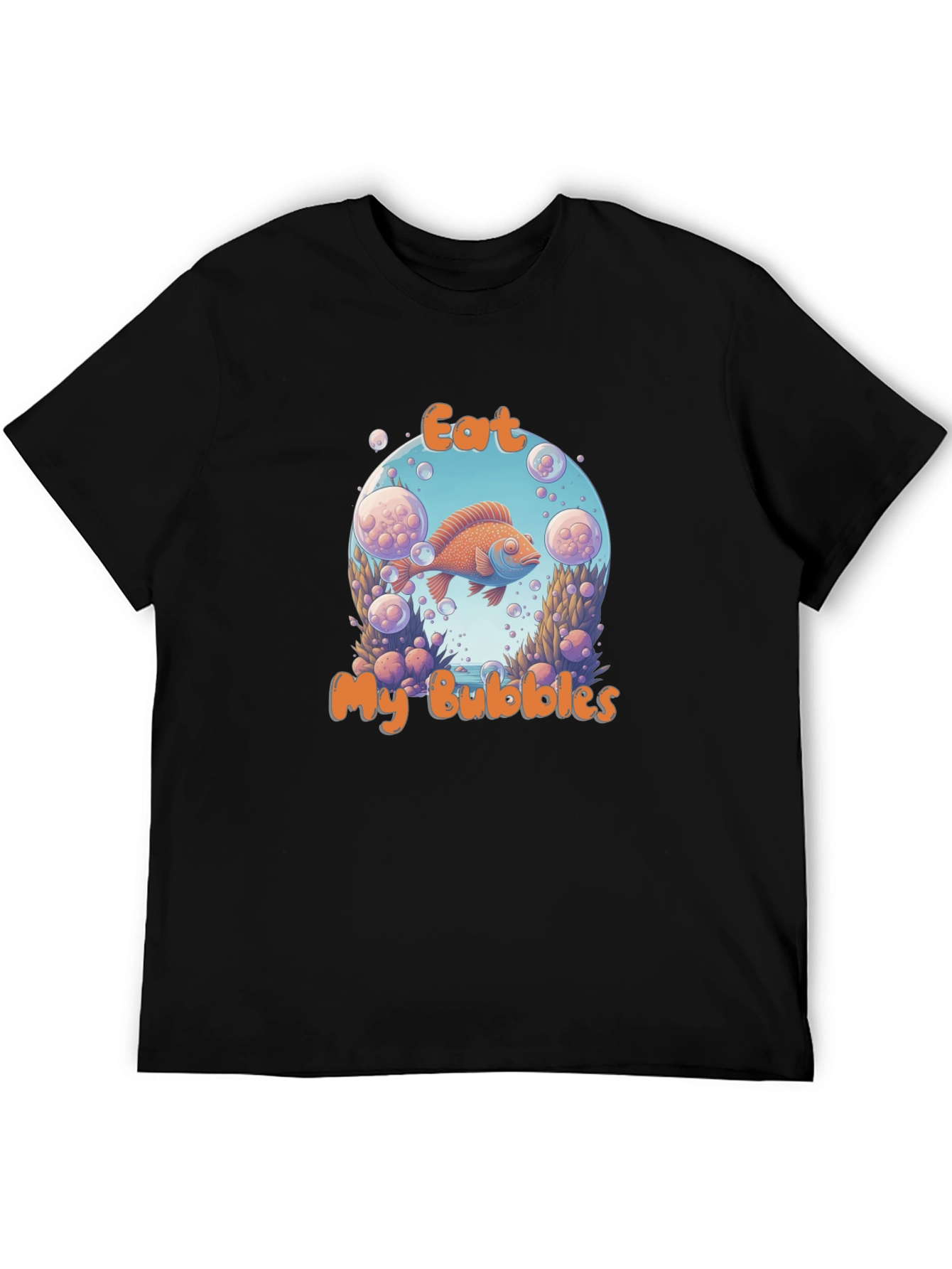 Eat My Bubbles Graphic Tee - Black