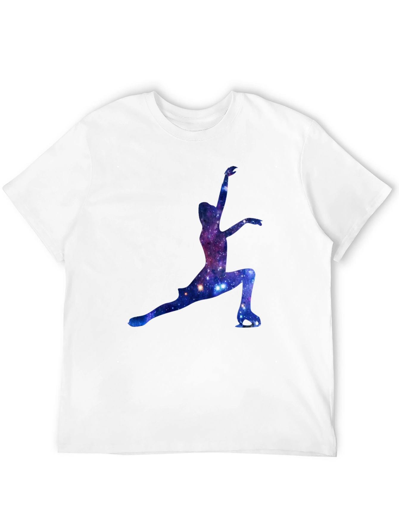 Galaxy Ice Skater Graphic Tee - Black