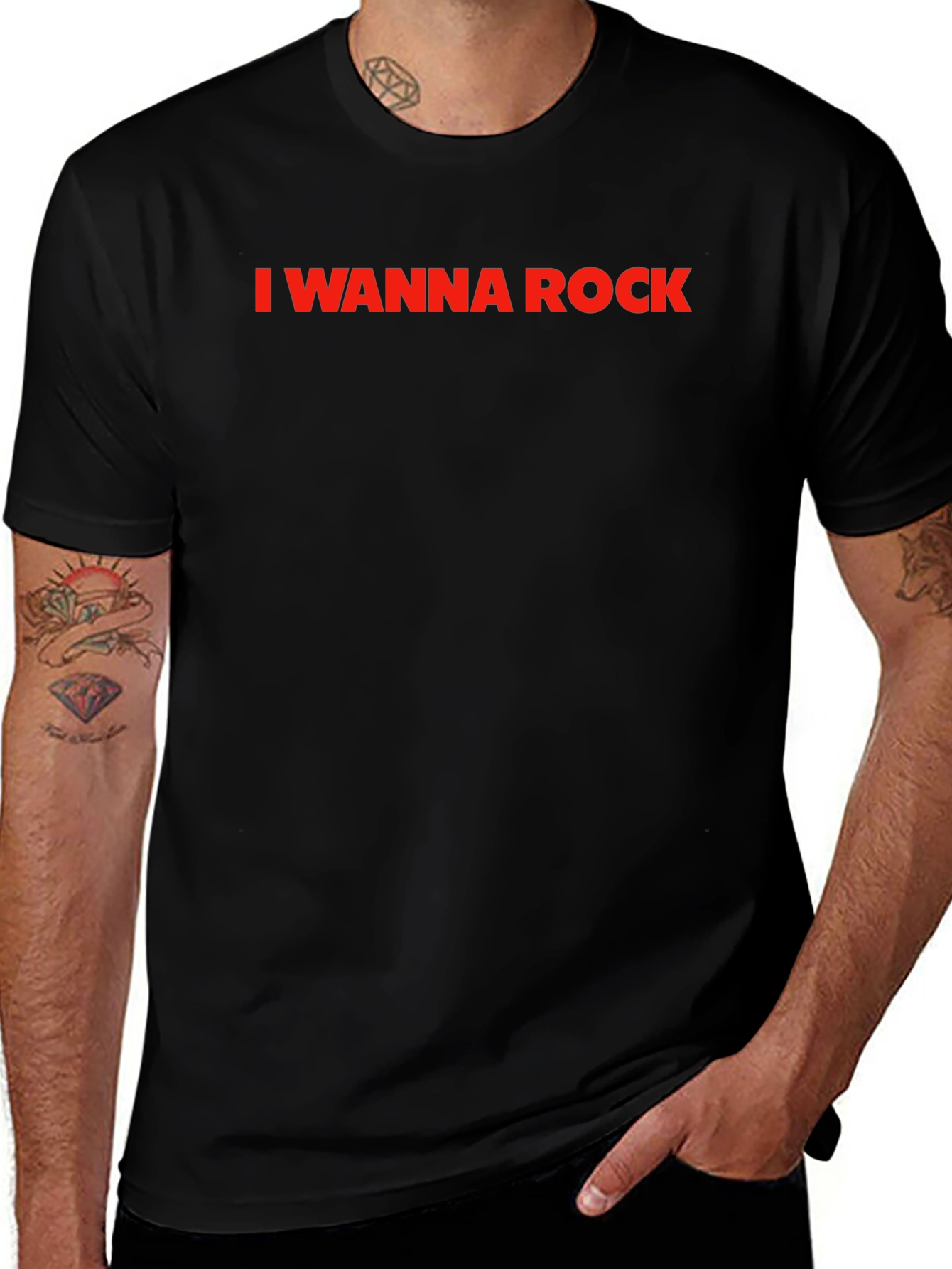 I Wanna Rock - Classic Crew Neck T-Shirt